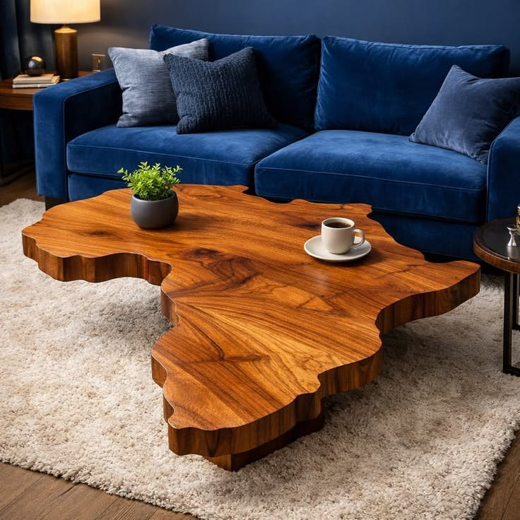 Custom wooden TV console and furniture