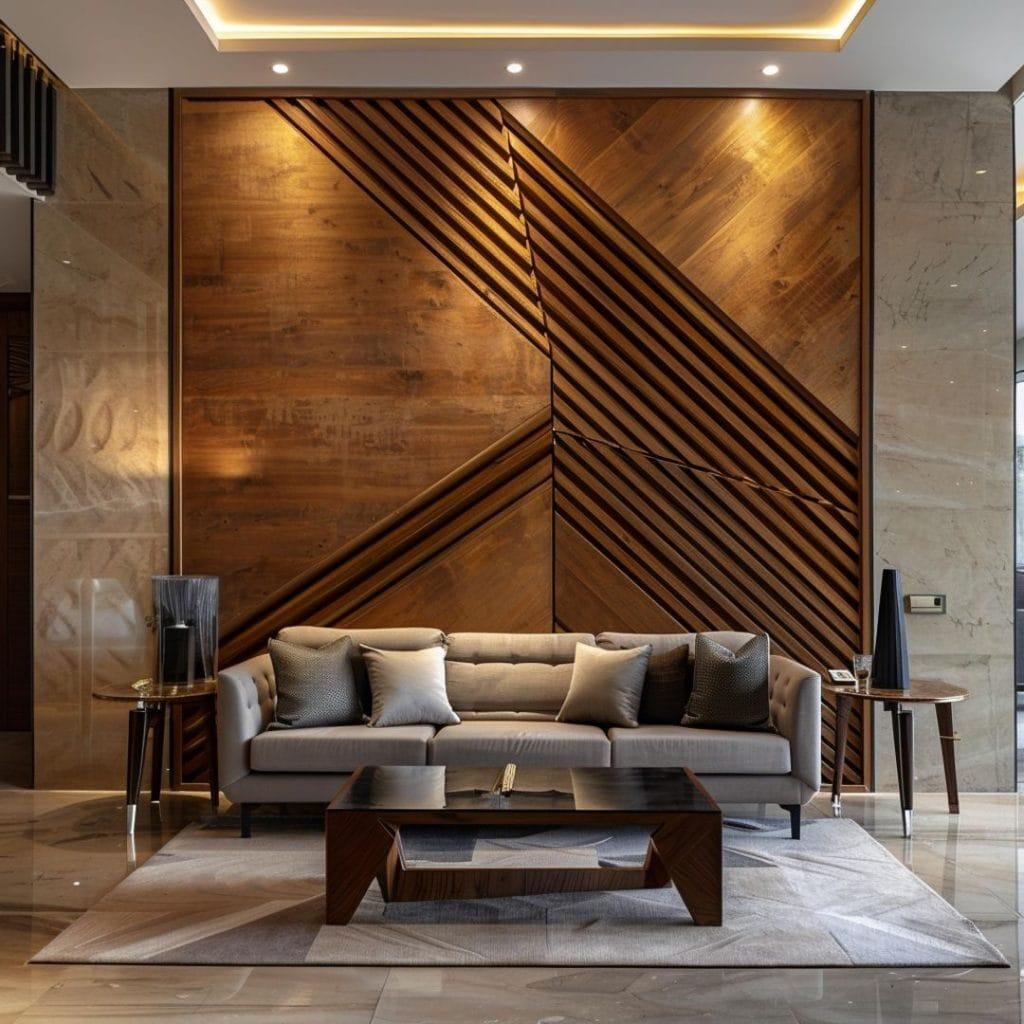 Warm wooden interior detail